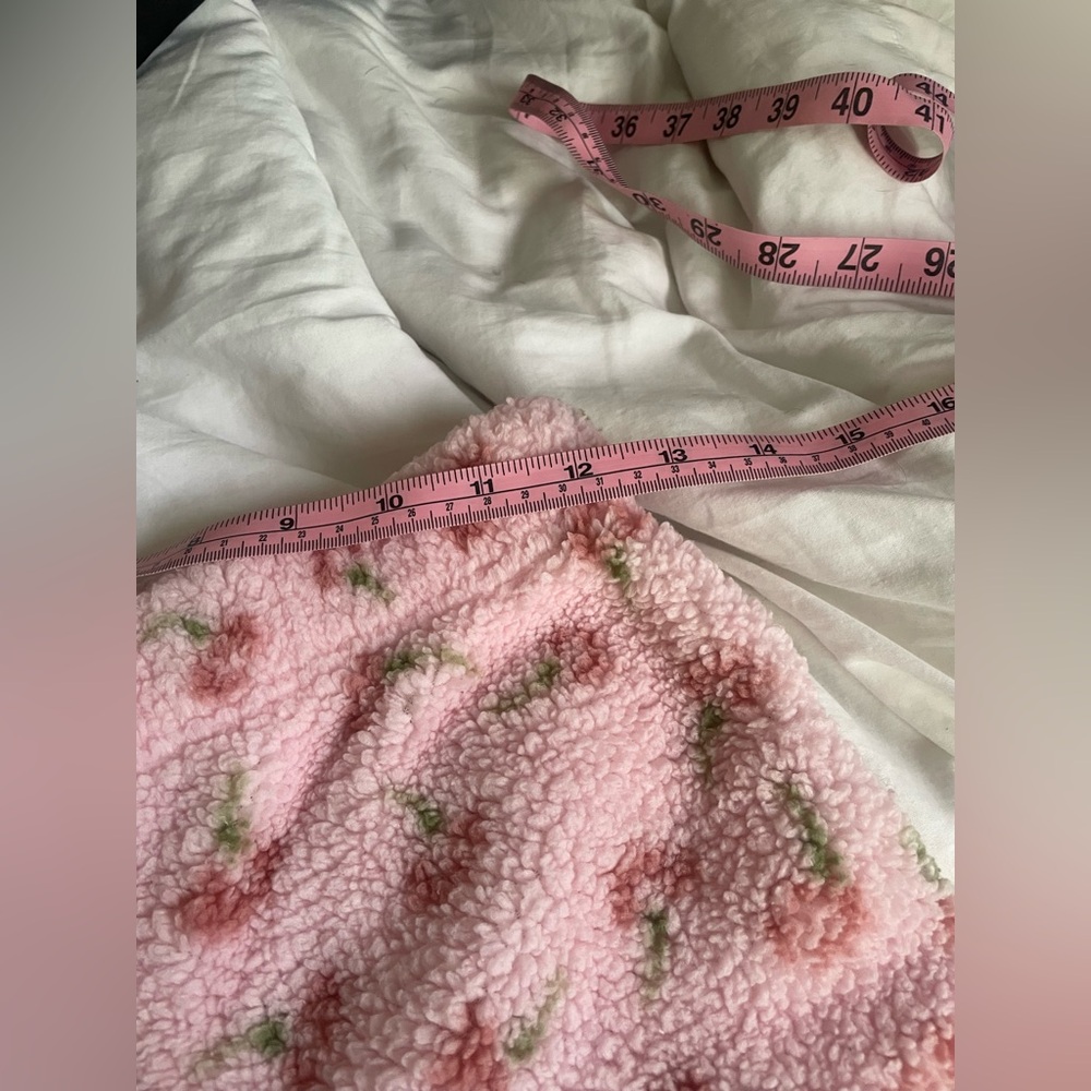 Ruby and Jewell Pink Floral Plush Cozy Pajama Pants - Picture 6 of 9